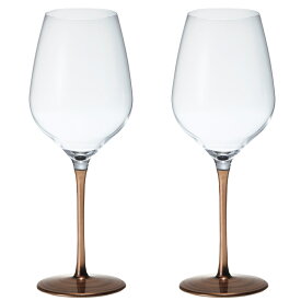 日本製　漆 日本酒・ワイングラス　2客組 ブロンズ M　430ml　【うるし/日本酒グラス/漆塗り/漆器/ペアグラス/引き出物・ギフト】