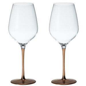 日本製 漆 日本酒・ワイングラス 2客組 ブロンズ M 430ml 【うるし/日本酒グラス/漆塗り/漆器/ペアグラス/引き出物・ギフト】