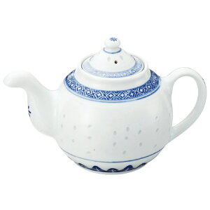 景徳鎮 ホタル陶器 急須 大 700cc Φ13cm  【中華食器 蛍 中国伝統 ティーポット 茶器 】