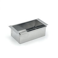 流し箱　長方形(関西型)　小 400cc 12.5×7cm　底取　［流し缶 ゼリー型 玉子豆腐器 杏仁豆腐器 寒天流し…