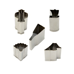 野菜抜型 正月の抜型No.2【小槌・帆掛舟・羽子板・扇子・富士山】中サイズ5種類セット