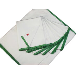 日本製 日東紡の新しいふきん12枚入 緑