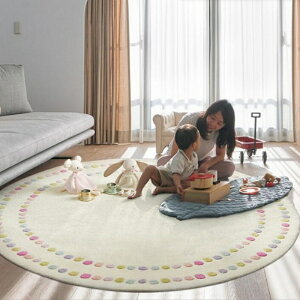 カーペット ラグ サニーマット プレイマット ins風 可愛い 手書き風 ドット 直径80/100/120 滑り止め ラウンドマット 子供部屋 ベビーマット 赤ちゃん 月齢フォト ごろ寝 寝相 アート お昼寝マッ