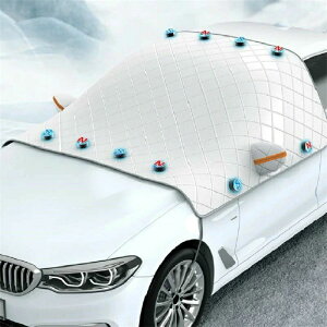 フロントカバー 凍結防止 シート 車 強力磁石 フロントガラスカバー 車 サンシェード 霜よけ 凍結対策 雪対策 厚手 防風 撥水加工 四季対応 軽自動車 普通車 車種汎用