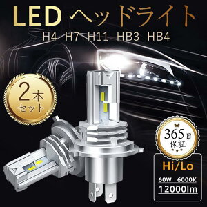 LED wbhCg 2{ ou H4 Hi/Lo H7 H11 HB3 HB4 tHOv ԌΉ | 60W 12000LM