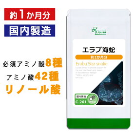 【いちばの日限定★180円OFFクーポン】 エラブ海蛇 約1か月分 C-261 送料無料 ISA リプサ Lipusa サプリ サプリメント イラブー 海ウナギ 活力 サポート 年齢的なお悩み