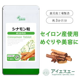 【100円OFFクーポン配布中】 シナモン粒 約3か月分 T-601 (360粒) 送料無料 リプサ サプリメント ISA アイエスエー 健康食品 スリランカ産 セイロン シナモン 使用 エイジングケア めぐり