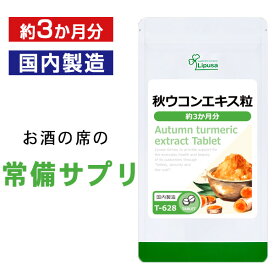 【スーパーSALE期間中★10％OFF】 秋ウコンエキス粒 約3か月分 T-628 送料無料 ISA リプサ Lipusa サプリ サプリメント クルクミン うこん