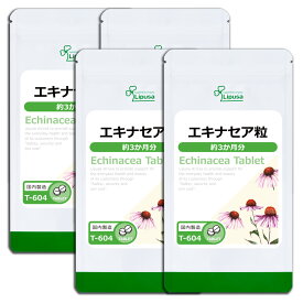 【新セット商品】 エキナセア粒 約3か月分×4袋 T-604-4 (360粒×4袋) 送料無料 リプサ サプリメント ISA アイエスエー 健康食品 元気な毎日を応援 まとめ買いに！超お得な1年分セット 《単品より10％お得》