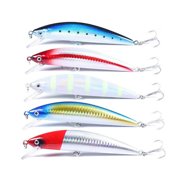 楽天市場】フローティングミノー ルアー 12cm 39g 5色セット シーバス 
