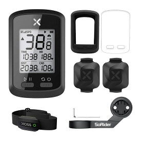 【正規品】XOSS G+ GPS サイコン サイクルコンピュータ ワイヤレス USB充電式 バッテリー内蔵 Bluetooth ANT + 対応 ロードバイクサイクルコンピューター サイクリングスピードとケイデンスセンサー 最新型 G+ 7セット