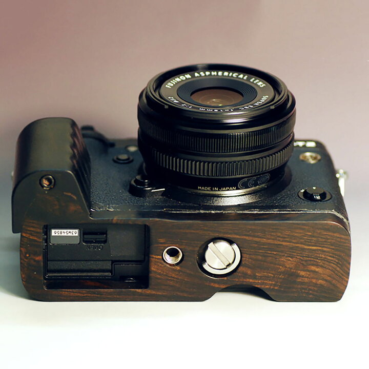 楽天市場】FUJIFILM XT2 専用 ハンドグリップメタル 檀木材 ボディ 