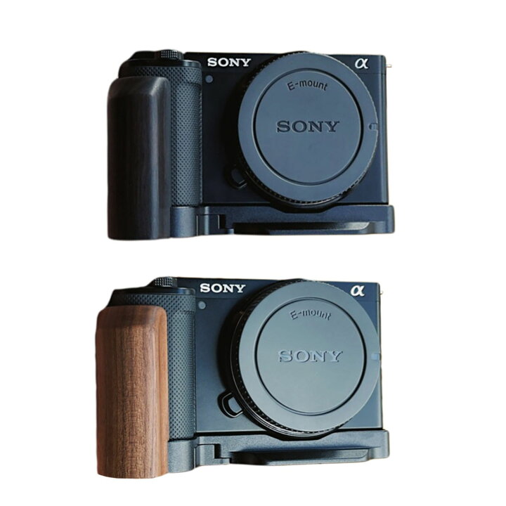 楽天市場】SONY ZV-E10 専用 ハンドグリップメタル 檀木材 