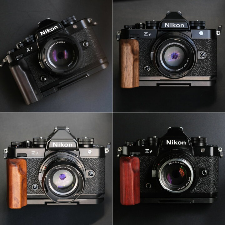 楽天市場】Nikon ZF 専用 ハンドグリップメタル 檀木材 ハンドメイド 