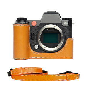 TP Original Leica SL3 カメラ専用 ハンドメイド+15カメラストラップ 本革 ボディケース ハーフカメラケース バッグ カバー 電池交換便利 底面開閉 手作り 専用対応カメラカバー