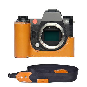 TP Original Leica SL3 専用 ハンドメイド+Rカメラストラップ 本革 ボディケース ハーフカメラケース バッグ カバー 電池交換便利 底面開閉 手作り 専用対応カメラカバー