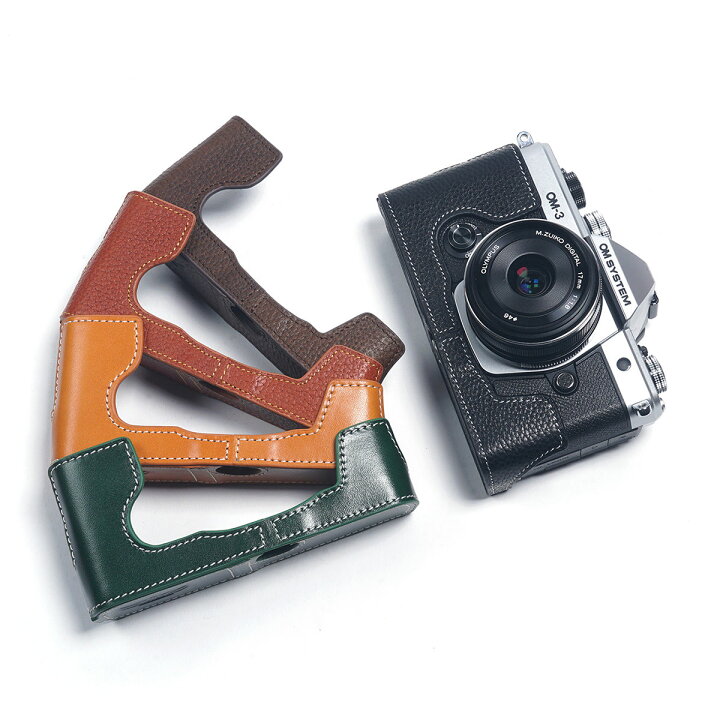 OM System OM-3に、TP Originalの革ケースをつけてみた。｜記憶カメラ [恵＼イーサン] TP Original Olympus OM3 OM-3 専用 オープナブルタイプ ハンドメイド本革 ボディケース