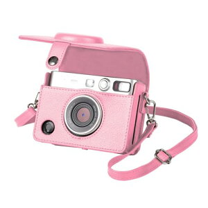 �`�F�L�t�B���� instax mini Evo�P�[�X �`�F�L �ی�J�o�[ �`�F�L �S�ʕی� �����h�~ �V�����_�[�X�g���b�v�t�� PU���U�[ �g�ѕ֗� ���o���ȒP ���C�X�i�b�v�t�� (�u���b�N�i1))