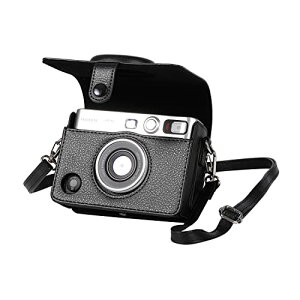 �`�F�L�t�B���� instax mini Evo�P�[�X �`�F�L �ی�J�o�[ �`�F�L �S�ʕی� �����h�~ �V�����_�[�X�g���b�v�t�� PU���U�[ �g�ѕ֗� ���o���ȒP ���C�X�i�b�v�t�� (�u���b�N�i1))