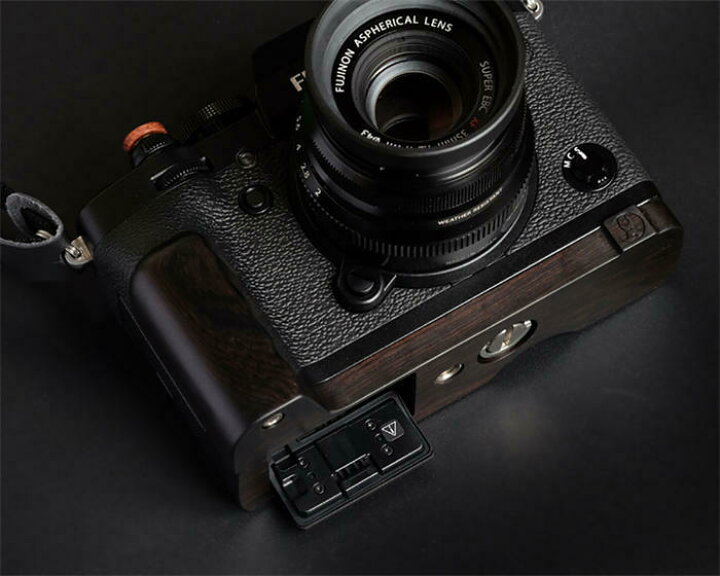 楽天市場】FUJIFILM X-T3 XT3 専用 ハンドグリップメタル 檀木材 