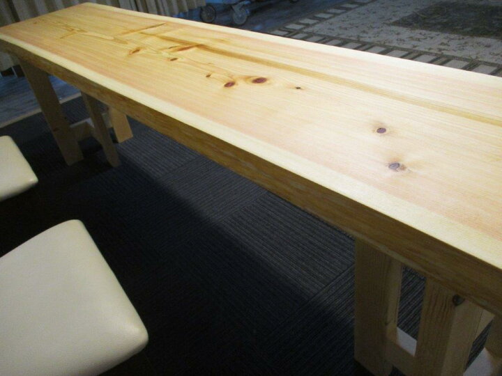 楽天市場】# 612□ 檜 ヒノキ 長さ224.5cm 一枚板 ダイニングテーブル 
