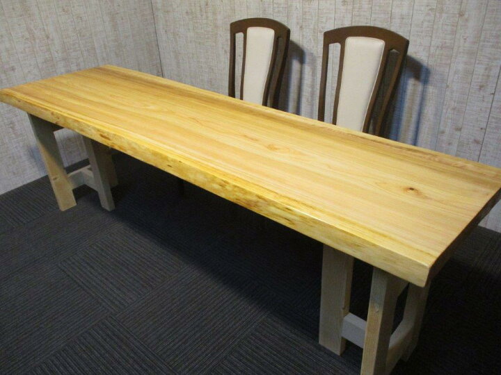 楽天市場】# 616□ 檜 ヒノキ 長さ220cm 一枚板 ダイニングテーブル 