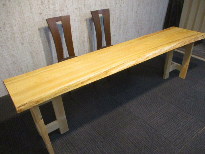 楽天市場】# 981□ 檜 ヒノキ 長さ241cm 一枚板 ダイニングテーブル 
