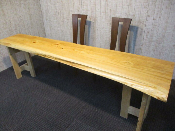 楽天市場】# 983□ 檜 ヒノキ 長さ250cm 一枚板 ダイニングテーブル 