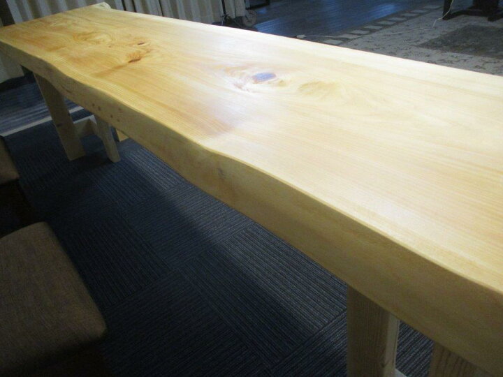 楽天市場】# 983□ 檜 ヒノキ 長さ250cm 一枚板 ダイニングテーブル 