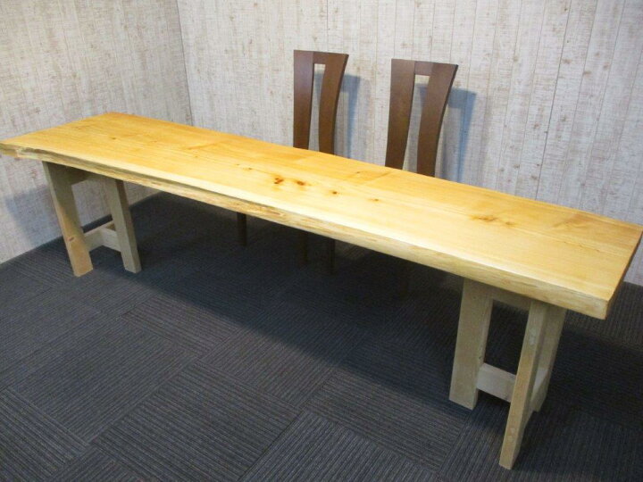 楽天市場】# 986□ 檜 ヒノキ 長さ250cm 一枚板 ダイニングテーブル 
