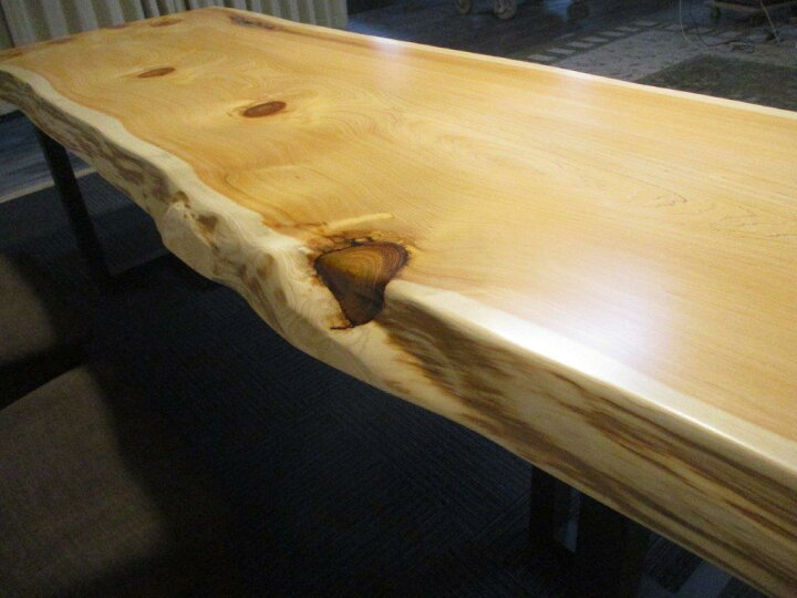 楽天市場】# 1249□ 檜 ヒノキ 長さ218.5～220cm 一枚板 ダイニング 