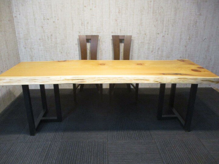 楽天市場】# 1249□ 檜 ヒノキ 長さ218.5～220cm 一枚板 ダイニング 