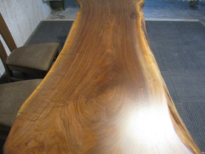 楽天市場】# 1375□ ウォールナット 長さ210.5cm 一枚板 ダイニング 