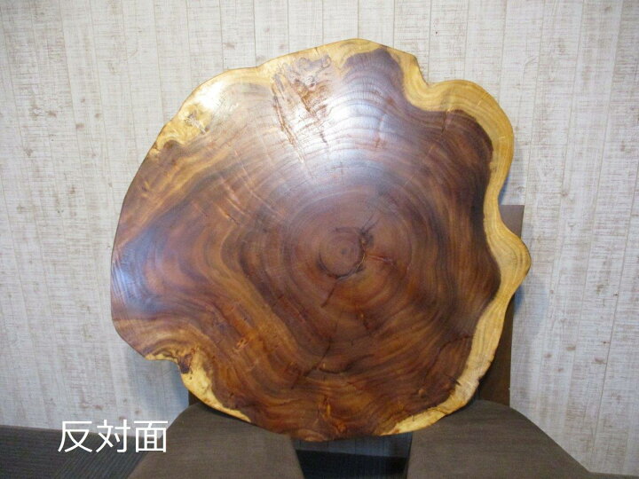 楽天市場】# 1390□ モンキーポッド 丸テーブル 輪切り 一枚板 