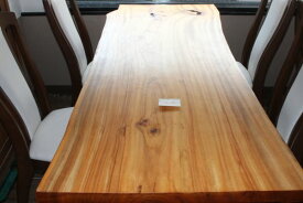 一枚板 テーブル ダイニングテーブル カウンター 長さ158cm 展示品 無垢一枚板 家具 インテリア 食卓テーブル M26◆楠 クス