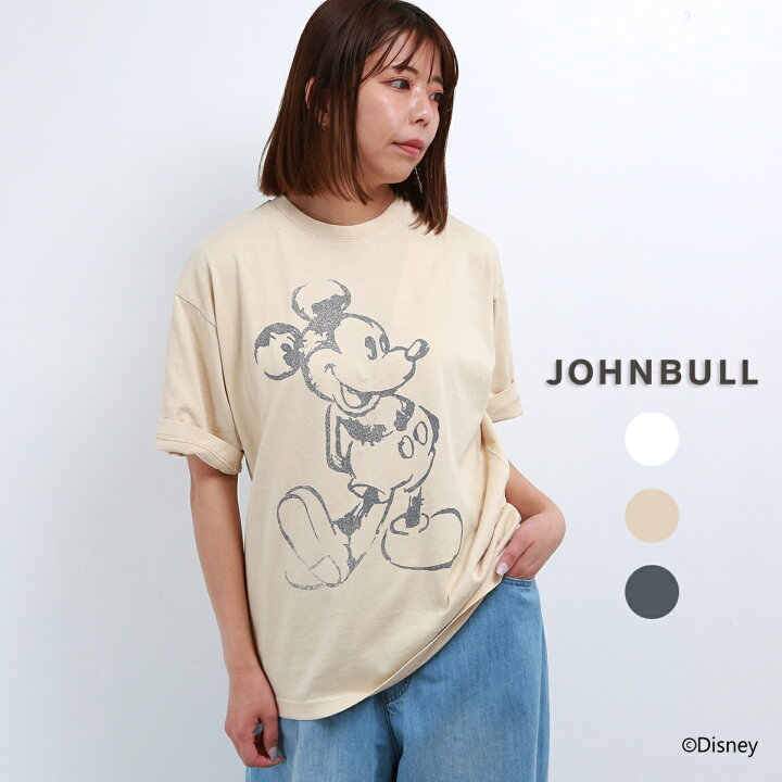 楽天市場】JOHNBULL ミッキーマウス MICKEY MOUSE プリント Tシャツ 
