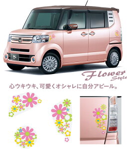 HONDA【ホンダ】純正用品 N-BOX+【エヌボックスプラス】デカールフラワー カー用品 車用品 部品 パーツ アクセサリ オプション 【宅配便 小サイズ】