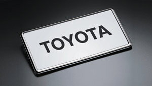 TOYOTA【トヨタ】RAV4【ラブ4】30系後期ナンバーフレーム(デラックス)ACA30 純正 用品 部品 パーツ アクセサリ オプション 08407-00273【宅配便 小サイズ】