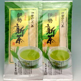 新茶 伊勢 丸中製茶 伊勢新茶100g×2本セット 送料無料（ 送料無料 三重県産 新茶 100g お茶 日本茶 新茶 粗品 ギフト ご挨拶 手土産 手みやげ 2024 ）