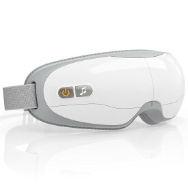 ホットアイマスク Pursay 目元ケア 充電式 加圧×加熱×音楽【2025新モデル·360°エアバッグ】睡眠専門医監修 目元エステ コードレス Bluetooth対応 簡単操作 日本語音声ガイド 軽量 サイズ調整可能 記念日 誕生日 父の日 プレゼント 男女兼用