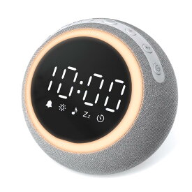 Dreamegg ホワイトノイズマシン 目覚まし時計 光【ライト付き＆スヌーズ機能＆アラーム設定】25種癒し音 音量調整 快眠グッズ 騒音対策 安眠 睡眠/勉強/読書用BGM 集中力アップ 置き時計 デジタル ベッドサイドランプ 調光可能 赤ちゃん 胎内音 出産祝い プレゼント SM-01