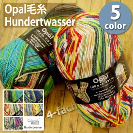 1玉単位 Opal毛糸 Hundertwasser 4-fach 中細タイプ フンデルトヴァッサー オパール ソックヤーン_VBRE