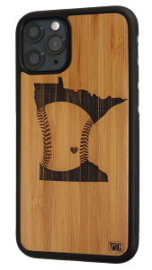 �yTwig Case�z�yBaseball in Minnesota-Bamboo�ziPhone 11/11 Pro ���T�C�N���E�b�h�P�[�X�yTwig Case ���{���㗝�X�z�y�Đ��؍ށz�y�ؐ�iPhone�P�[�X�z