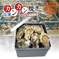 □【牡蠣のカンカン焼き】冷凍 殻付き牡蠣／桃こまち 20個 [牡蠣]