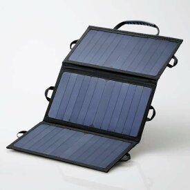 ELECOM（エレコム） ソーラー充電器 モバイルバッテリー コンパクト 防災 アウトドア ブラック MPA-S01BK