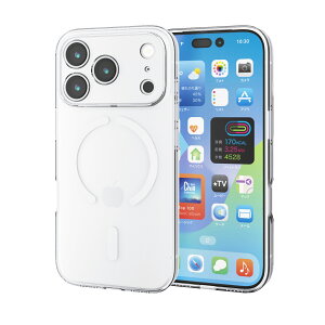 ELECOM�i�G���R���jiPhone 17 Pro �P�[�X �\�t�g �Ռ��z�� MAGKEEP ���͋z�����C�����X�[�d�Ή� �Ɍ��ی� �N���A PM-A25CUCTKMGCR