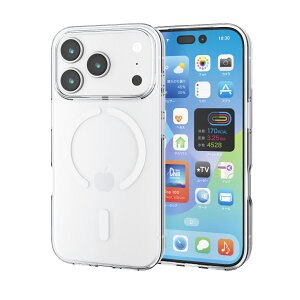 ELECOM�i�G���R���jiPhone 17 Pro �P�[�X �\�t�g �Ռ��z�� MAGKEEP ���͋z�����C�����X�[�d�Ή� �N���A PM-A25CUCTMGCR