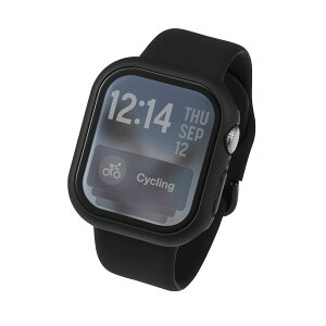 ELECOMiGRjAbvEHb` Jo[ Apple Watch Series 11 / 10 [ 42mm ] tJo[ P[X KX Gorilla(R) 10H ϏՌPCt[ wh~ Uh~ ubN 4549550413565