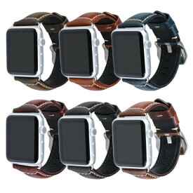 ●在庫限り特価●Apple Watch アップルウォッチ High quality oil wax genuine leather belt ハイ クオリティ オイル ワックス ジェニュイン レザー ベルト アップルウォッチストラップ 高品質 オイル加工風 アンティーク風 ヴィンテージ加工 送料無料