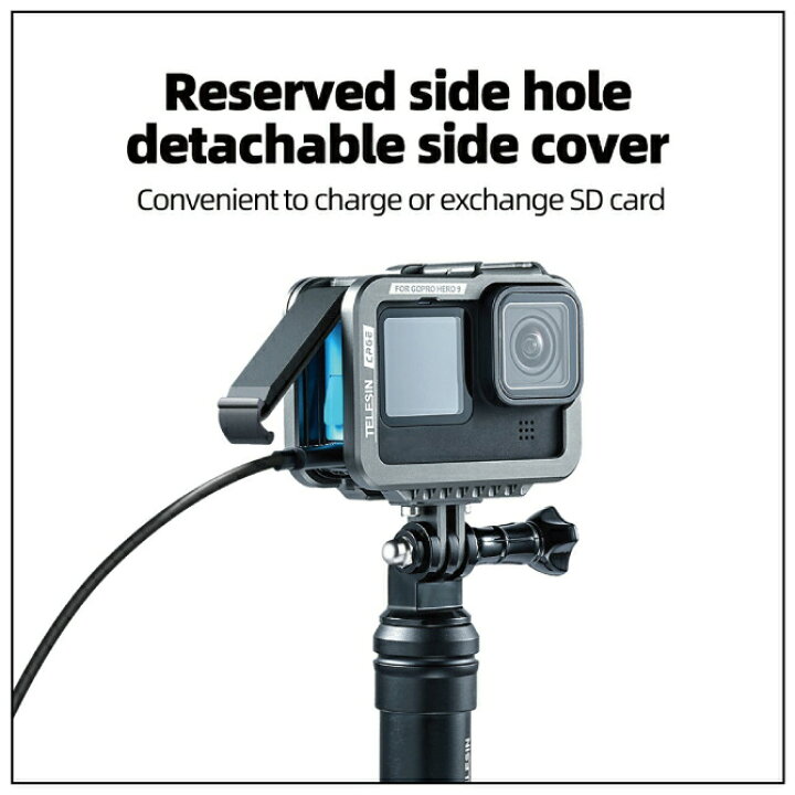 楽天市場 Telesin Gp Fms 901 Housing Case ハウジング ケース Gopro Hero 9 Black ゴープロ ヒーロー 9 ブラック Vlog Youtuber コールド シュー マイク Ledライト Gopro アダプター 1 4ネジ 人気 オススメ 便利グッズ 激安 送料無料 Ps5 スイッチ スマホ Coverspot